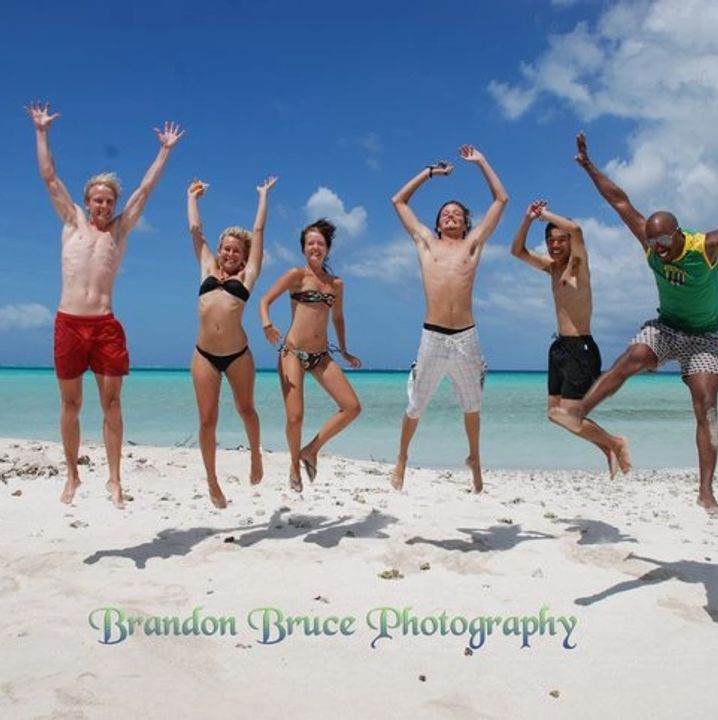 Airborne at the sandbar